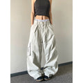 STORESDE American Style Casual Loose Wide Leg Pants Drawstring Slimming 2026 Spring Summer  New Style Women Workwear Trousers