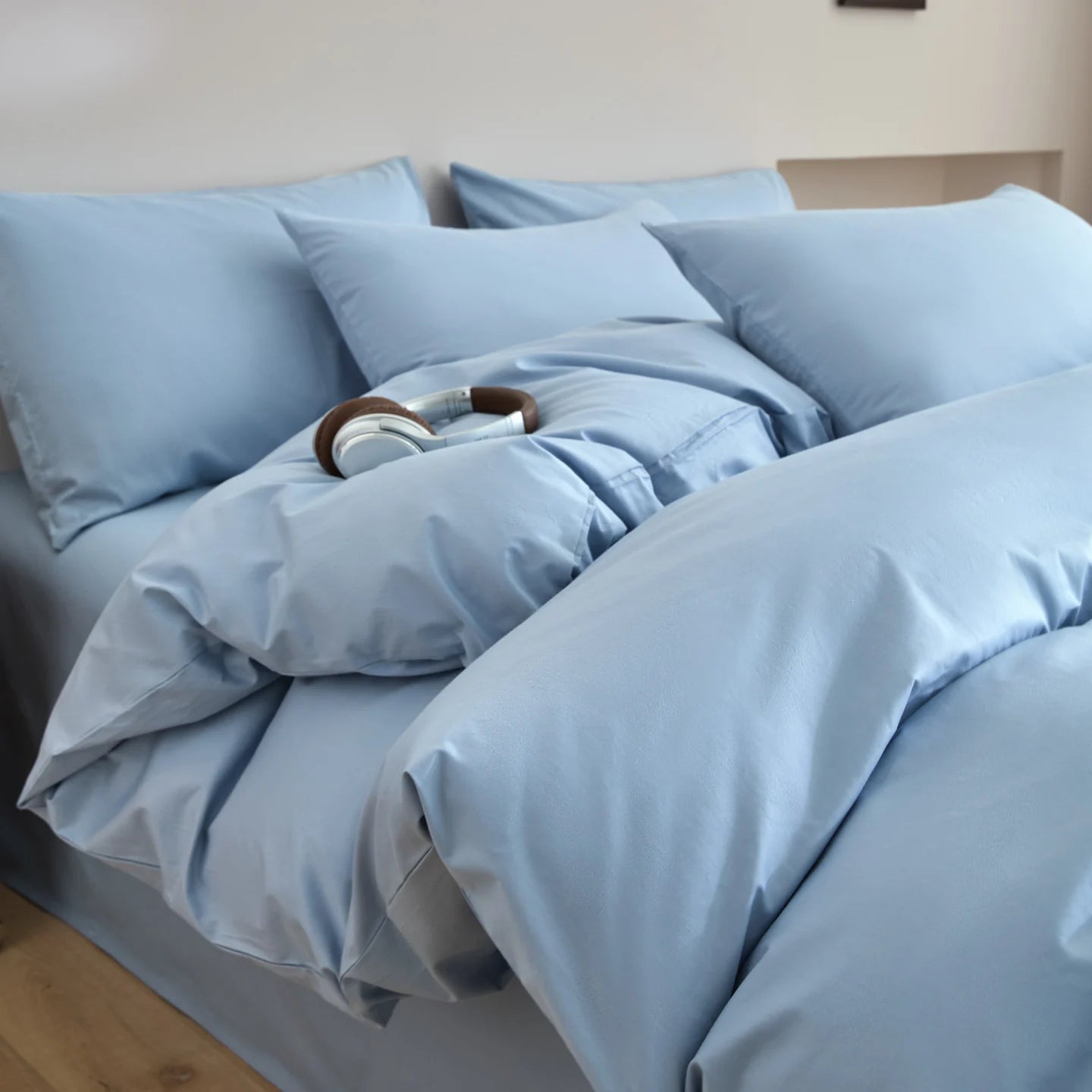 STORESDE 3pcs 100% Egyptian Cotton Duvet Cover Set 1pc Duvet Cover and 2pcs Pillowcases 150*200/220*220cm Single/double Queen King Size
