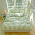 STORESDE Ins Bedding Set with Pillowcase bed sheet Single Full Size Bed Linen Duvet Cover Set Queen/King Double Comforter Cover