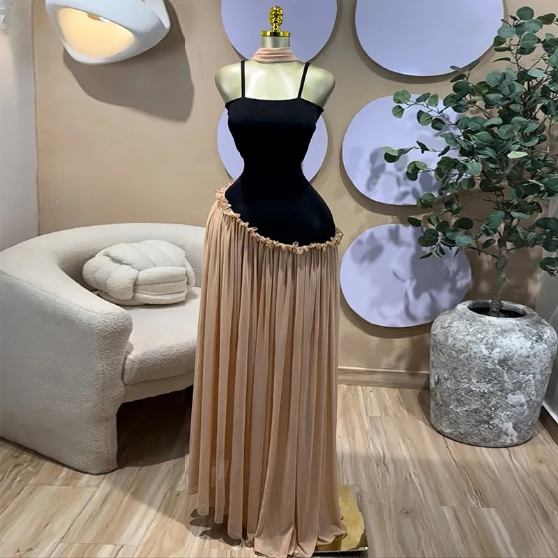 STORESDE Long Dress Women Sling Dresses A Line Vestidos Y2k Streetwear Sleeveless High Waist Slim Fit Elegant Party Night Work 2026