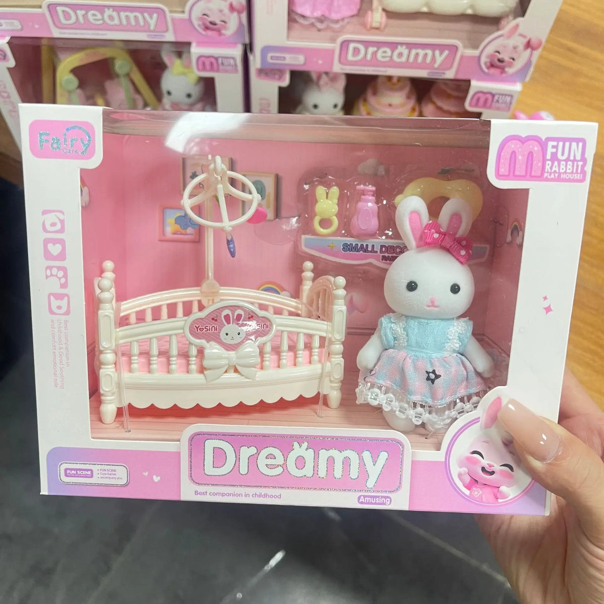 STORESDE Little Rabbit Bedroom kitchen outdoor gamesLovely Scene Play Toys Simulation Modelling Children Birthday Easter Gift