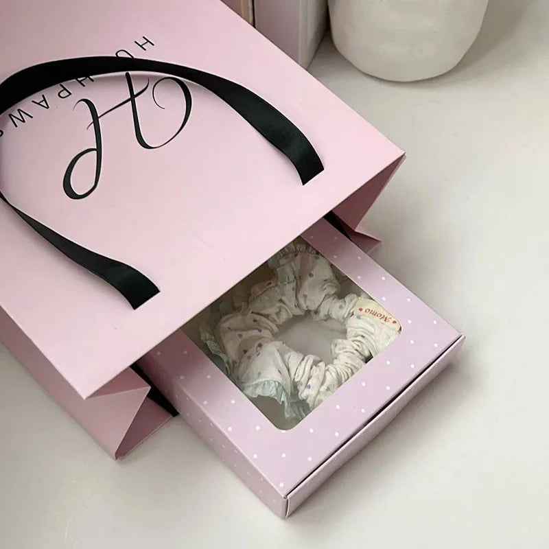 STORESDE 1/3/5/10pcs Packaging Boxes With Bowknot DIY Candy Cookies Gift Window Boxes Handmade Soap Wrapping Supplies Wedding Decor