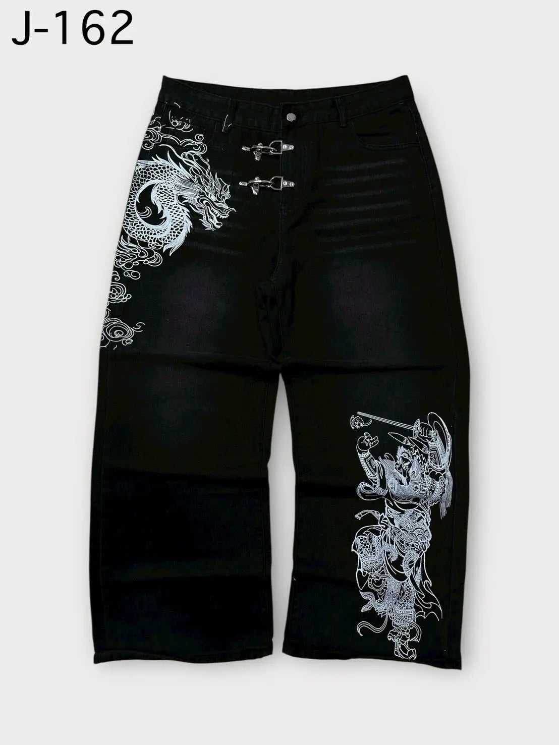 STORESDE Y2K Vintage Print Baggy Jeans Unisex Harajuku Streetwear Wide Leg Denim Pants Hip Hop Casual Loose Fit