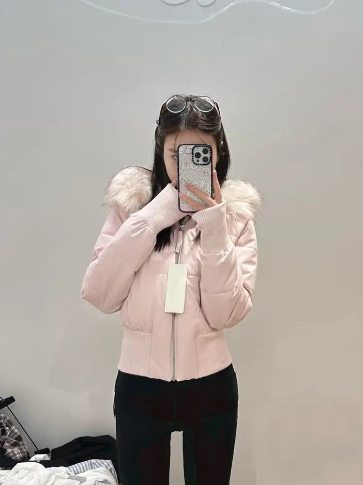 STORESDE Autumn and winter fashion jacket millennium style brown 2025Y2K retro new style waist slimming short coat small versatile top