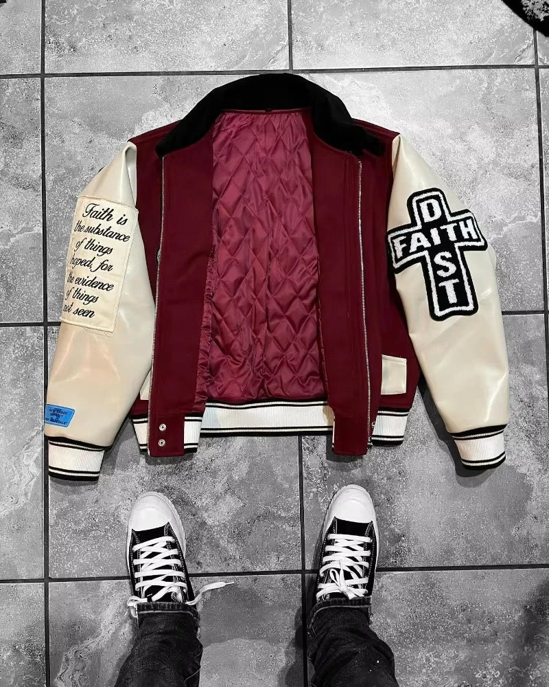 STORESDE American New Fashion Oversize Letter Embroidery Flocking Baggy Couple Baseball Uniform Jacket Y2K Punk Gothic Casual Jacket Top