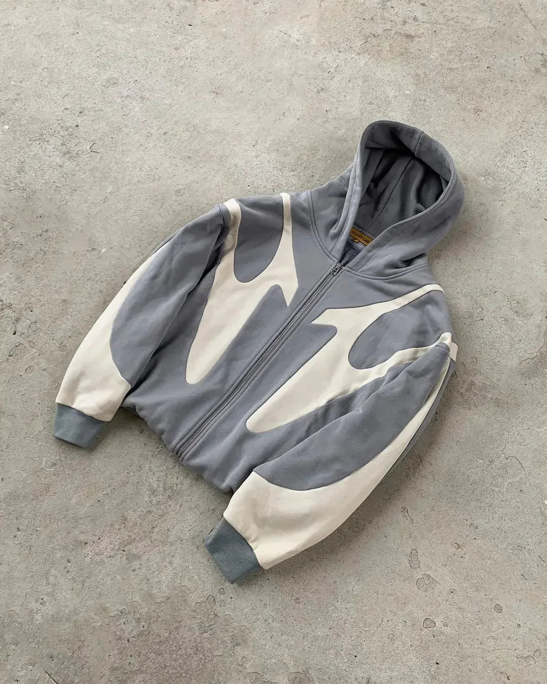 STORESDE American Fashion Embroidery Personality Flash Diamond Oversize Zipper Hoodie Men Y2K New Harajuku Gothic Casual Joker Sweatshirt