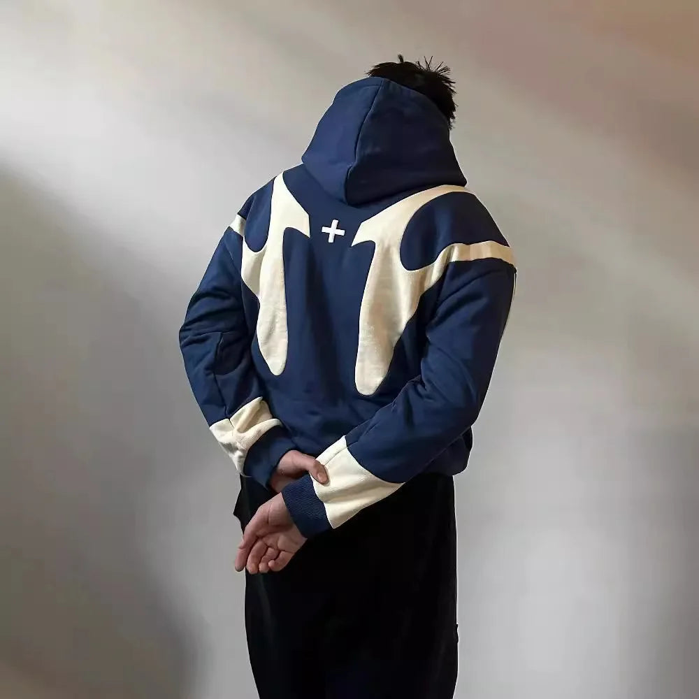 STORESDE Streetwear Y2K Zip Up Hoodie Men Women New Style Gothic Long Sleeve Jacket Sweatshirt Harajuku Hip Hop Oversized Hoodie Clothes