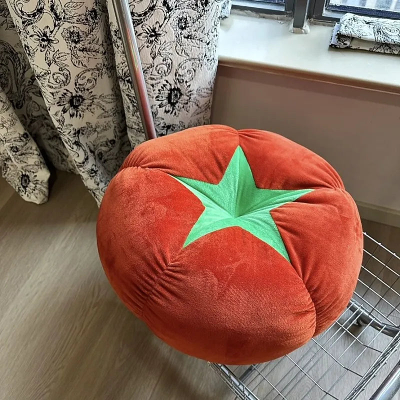 STORESDE ins cute soft cute mushroom tomato futon cushion bed cushion doll throw pillow lazy living room sofa pillow