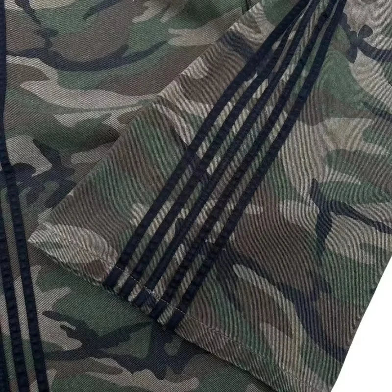 STORESDE Retro Y2K Baggy Jeans Wide Leg Denim Pant Men's Camouflage Embroidered Striped Harajuku Sweatpants Women Hip Hop Streetwear Camo