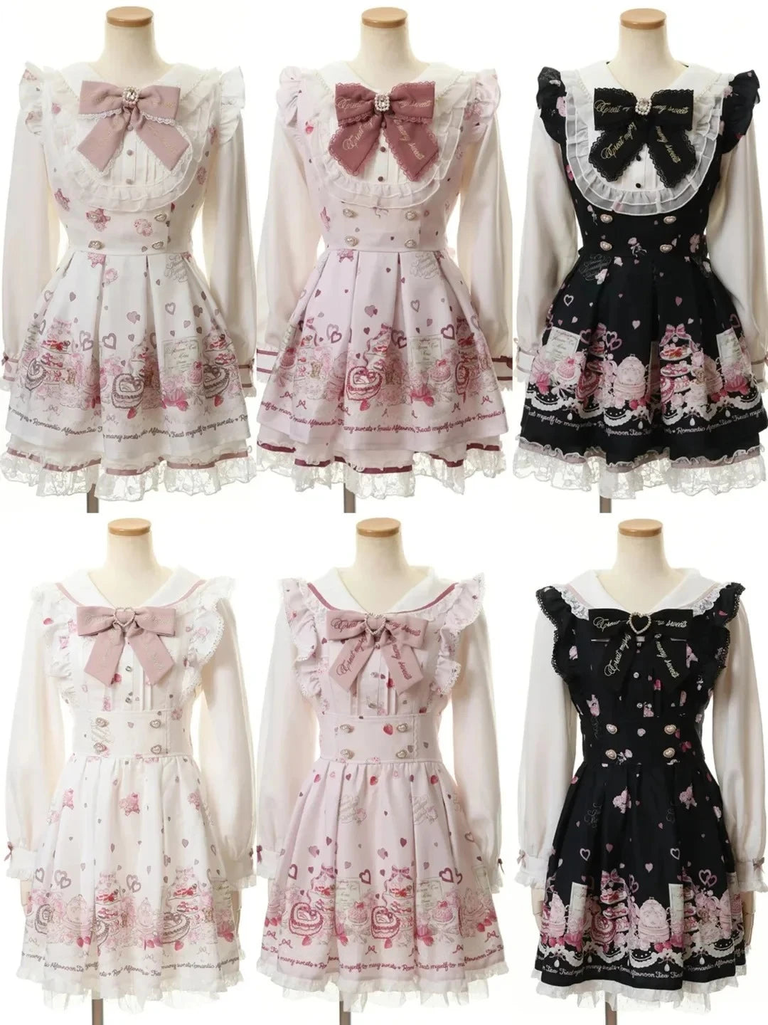 STORESDE Harajuku Sweet Bow Black Plaid Dresses All-match Slim Fit Kawaii Lolita Dress for Women Autumn New Long Sleeve Vestidos De Mujer
