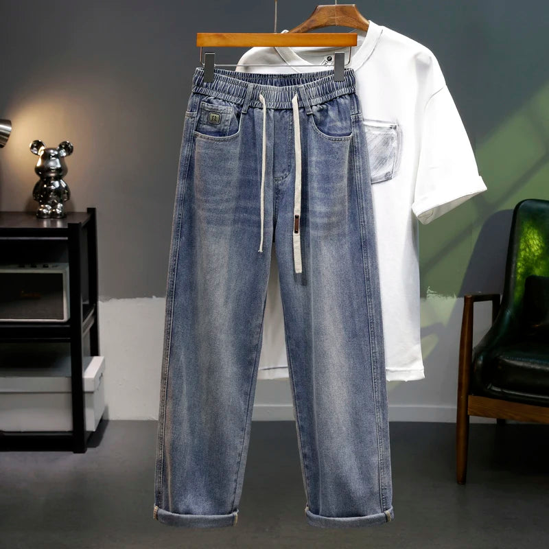 STORESDE Men's Loose Straight Leg Jeans 2026 New Style Casual Comfortable Men's Denim Trousers Fashionable Male Fashion