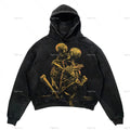 STORESDE Punk Wind Ninja Printed Long-sleeved Hoodies Couples Hip-hop Street Y2k Street Loose Fashion Oversized Hoodies Harajuku Goth Top