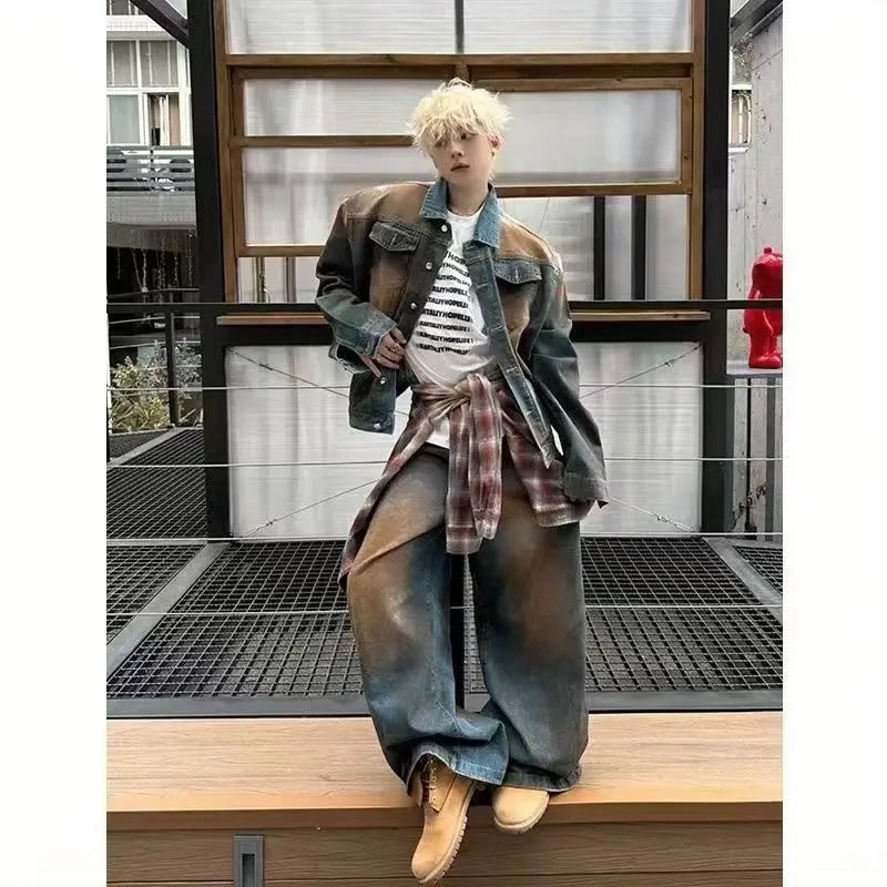 STORESDE 2025 American Retro Y2K New Fashion Men Clothing Street Hip Hop Gothic Harajuku Oversize couple street Joker Jacket Tops