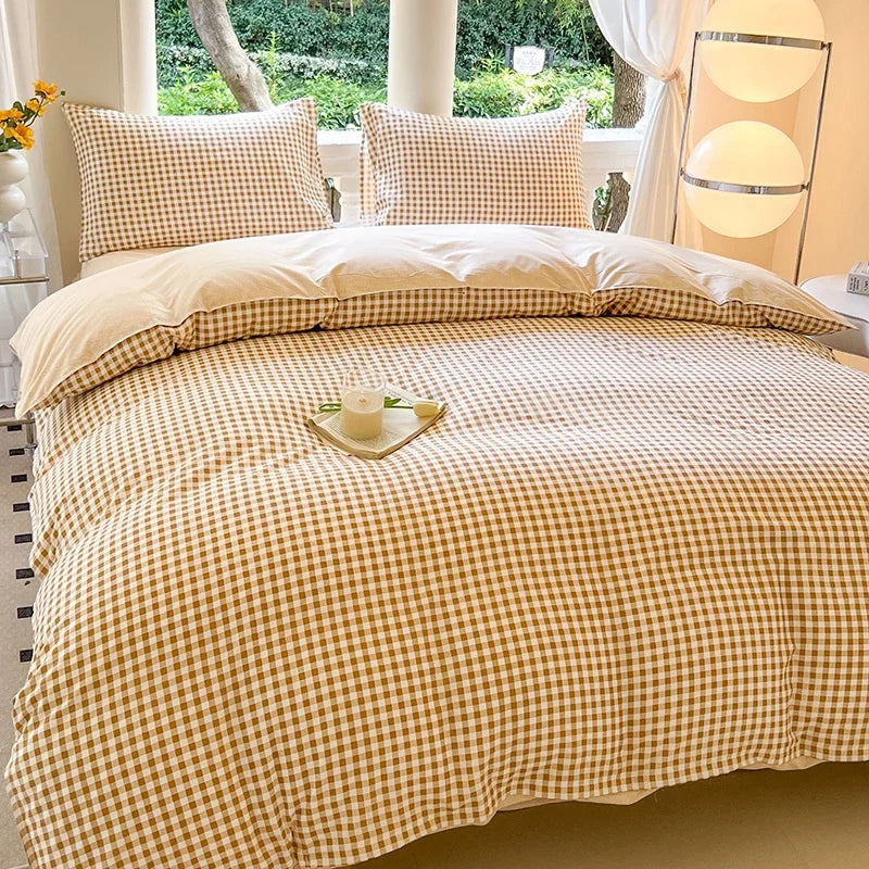 STORESDE Kawaii Bear Printed Bed Set Floral Duvet Cover Pillowcase Bedding Set Cute Dog Bed Linen Sheet Quilt Cover Full Queen King Size