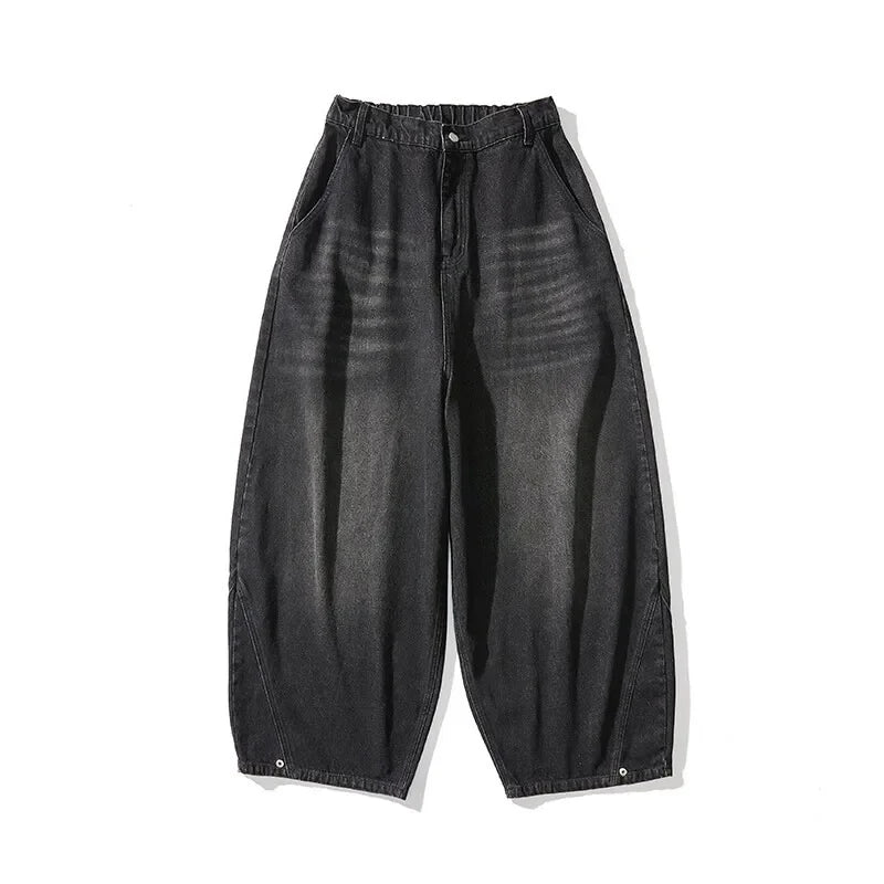 STORESDE 2025 Spring Men Streetwear Denim Pants Men Harajuku Washed Baggy Jeans Men Y2K Fashion Punk Casual High Waist Wide Leg Pants