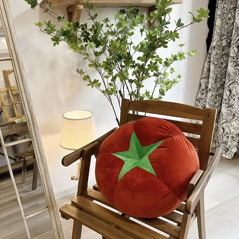 STORESDE ins cute soft cute mushroom tomato futon cushion bed cushion doll throw pillow lazy living room sofa pillow