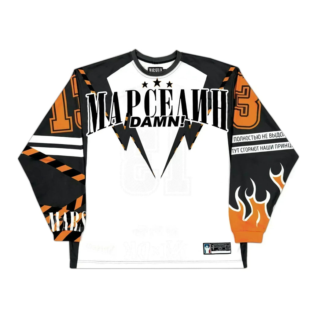 STORESDE Y2K American марселин Jersey Long Sleeved T Shirt Men Women Street Wear Casual Baseball Jacket Harajuku Retro Loose Sports Shirt