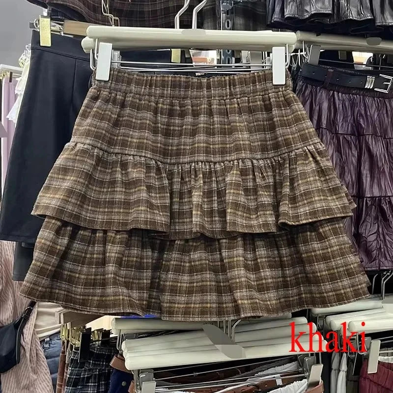 STORESDE Women's Blue Black Riveted Belt Denim Skirt Y2K Harajuku High Street Fashion 90s Sexy A-line Mini Skirt Summer Clothing 2026 New