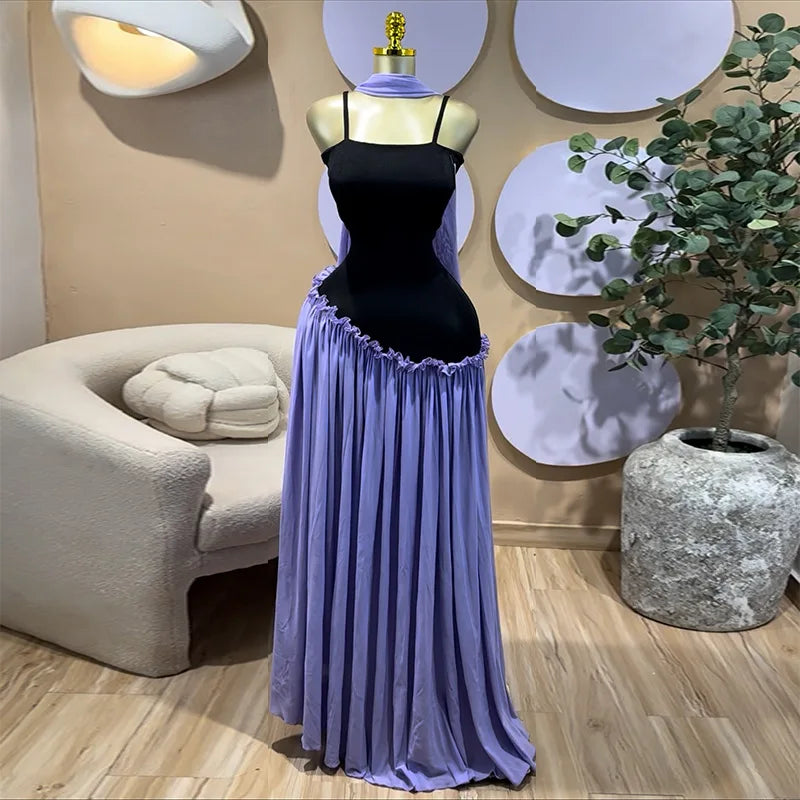 STORESDE Long Dress Women Sling Dresses A Line Vestidos Y2k Streetwear Sleeveless High Waist Slim Fit Elegant Party Night Work 2026
