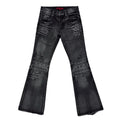 STORESDE Y2K Mid Blue Flared Jeans Vintage Washed Men Women Bootcut Jeans Gothic High Street Unisex Streetwear Retro Baggy wide leg Pants