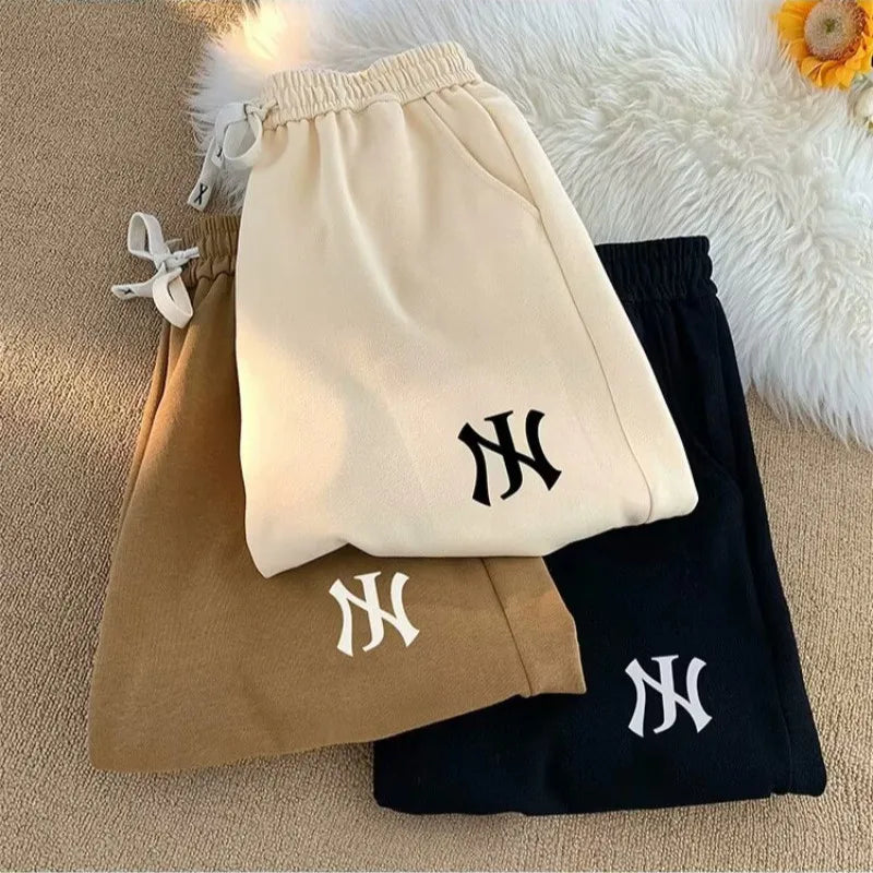 STORESDE American Street Fashion Style Niche Fashion Brand Letter Print Casual Men's Sports Pants Loose Oversized Shorts