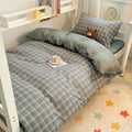 STORESDE Home Quality Bedding Set Soft Cotton Duvet Cover Pillowcase Flat Sheet 3pcs Set Home Textiles Bedding Adjustable 0.9-1.2m Bed 이불
