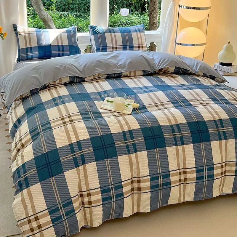 STORESDE Kawaii Bear Printed Bed Set Floral Duvet Cover Pillowcase Bedding Set Cute Dog Bed Linen Sheet Quilt Cover Full Queen King Size