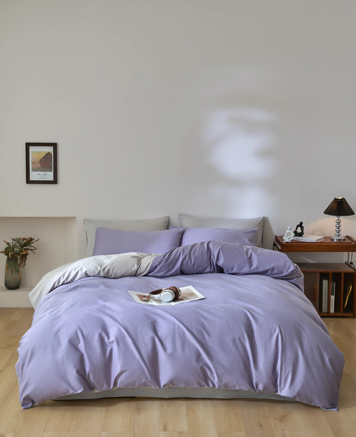 STORESDE 3pcs 100% Egyptian Cotton Duvet Cover Set 1pc Duvet Cover and 2pcs Pillowcases 150*200/220*220cm Single/double Queen King Size