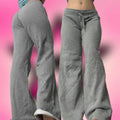 STORESDE 2000s American retro letter print casual trousers versatile hot girl style high street Harajuku style women's casual trousers