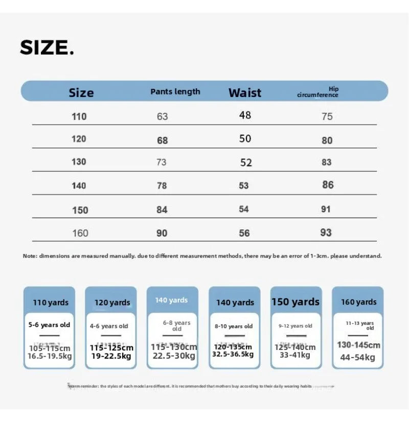 STORESDE Boys Scimitar Jeans Spring and Autumn New Children's Wide Leg Pants Medium Older Boys Pants