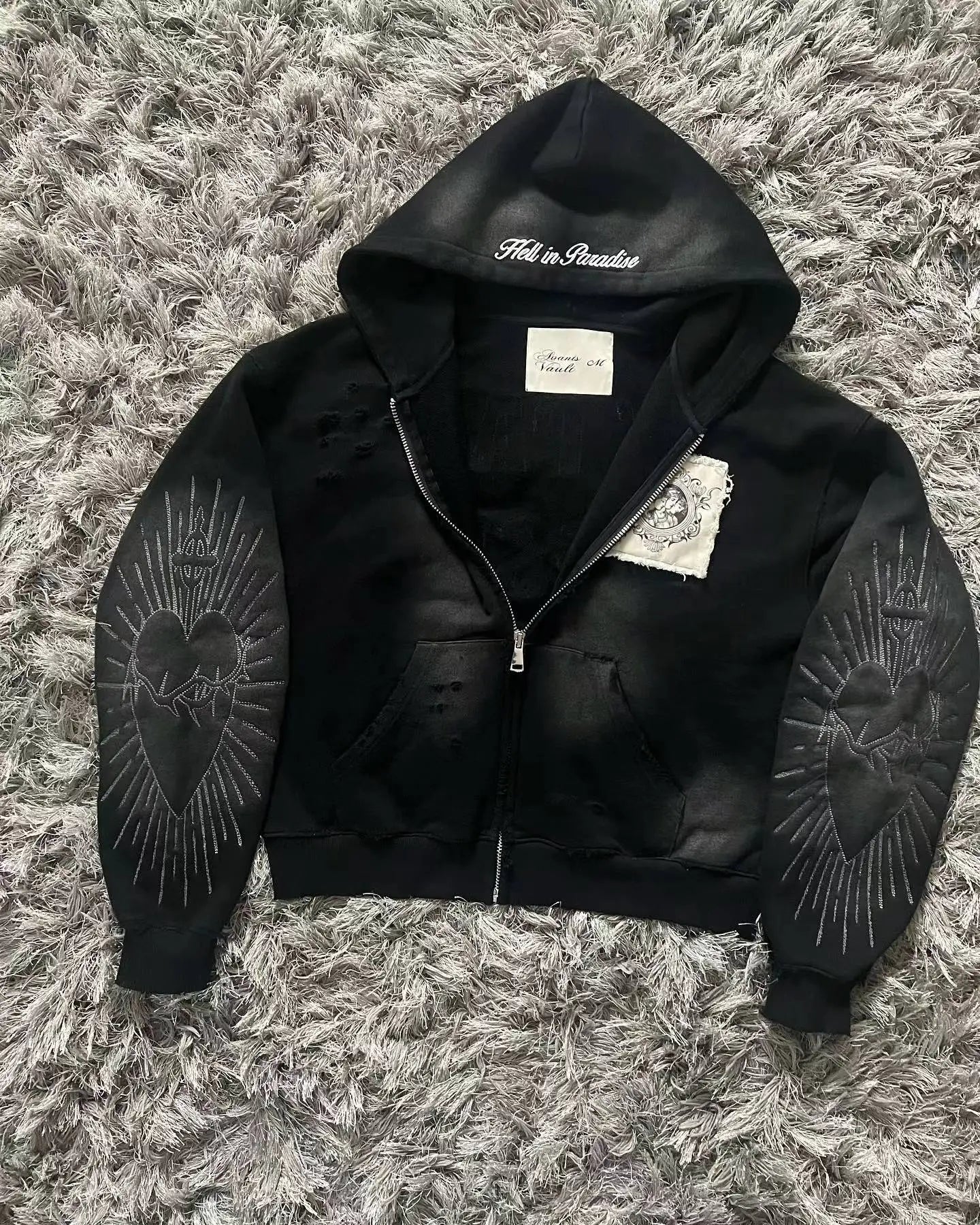 STORESDE 2025 American Vintage Oversized Skull Graphic Zipper Hoodie Men Y2K Harajuku Hip Hop Gothic Couple Casual Joker Sweatshirt Coats