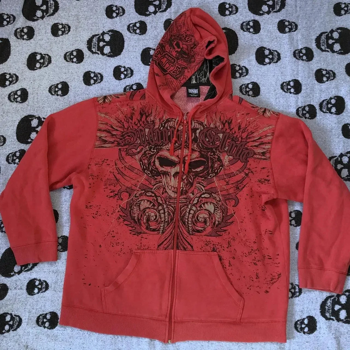 STORESDE Gothic New Fashion Oversized Letter Embroidered Patch Zipper Hoodie Men Y2K Harajuku Vintage Hip Hop Casual Couple Sweatshirt