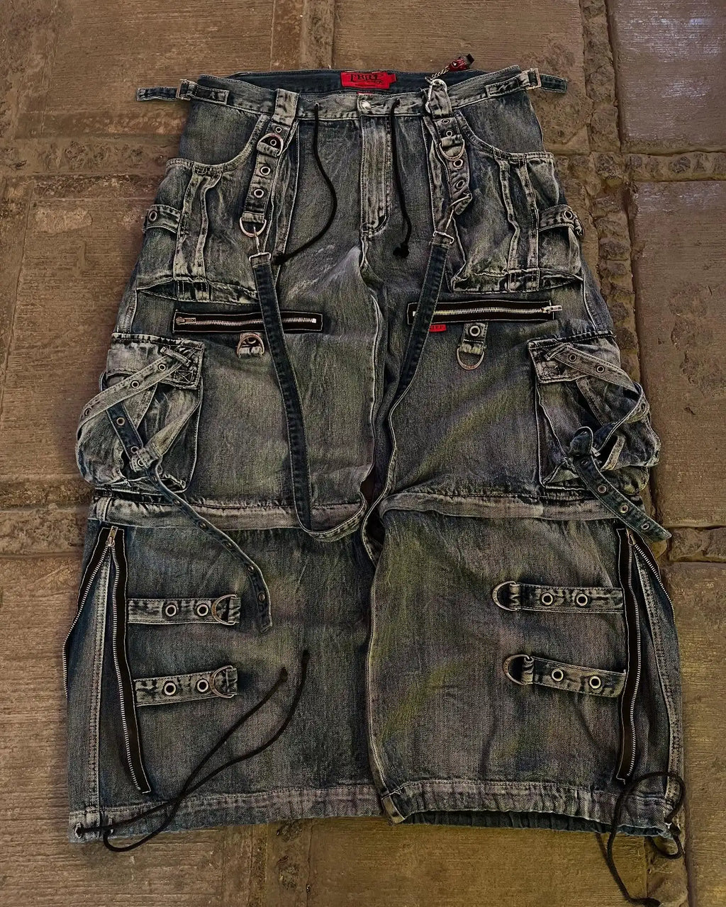 STORESDE Streetwear Heavy Jeans Y2K Clothing Men Women Hip Hop Retro Pockets Baggy Cargo Pants Baggy Jeans Low Rise Wide Leg Trousers