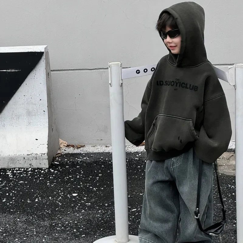 STORESDE Winter Plush Kids Pants New Children's Clothing Jeans for Boys Lining Thicken Denim Trousers Baby Warm Casual Kids Denim Pants