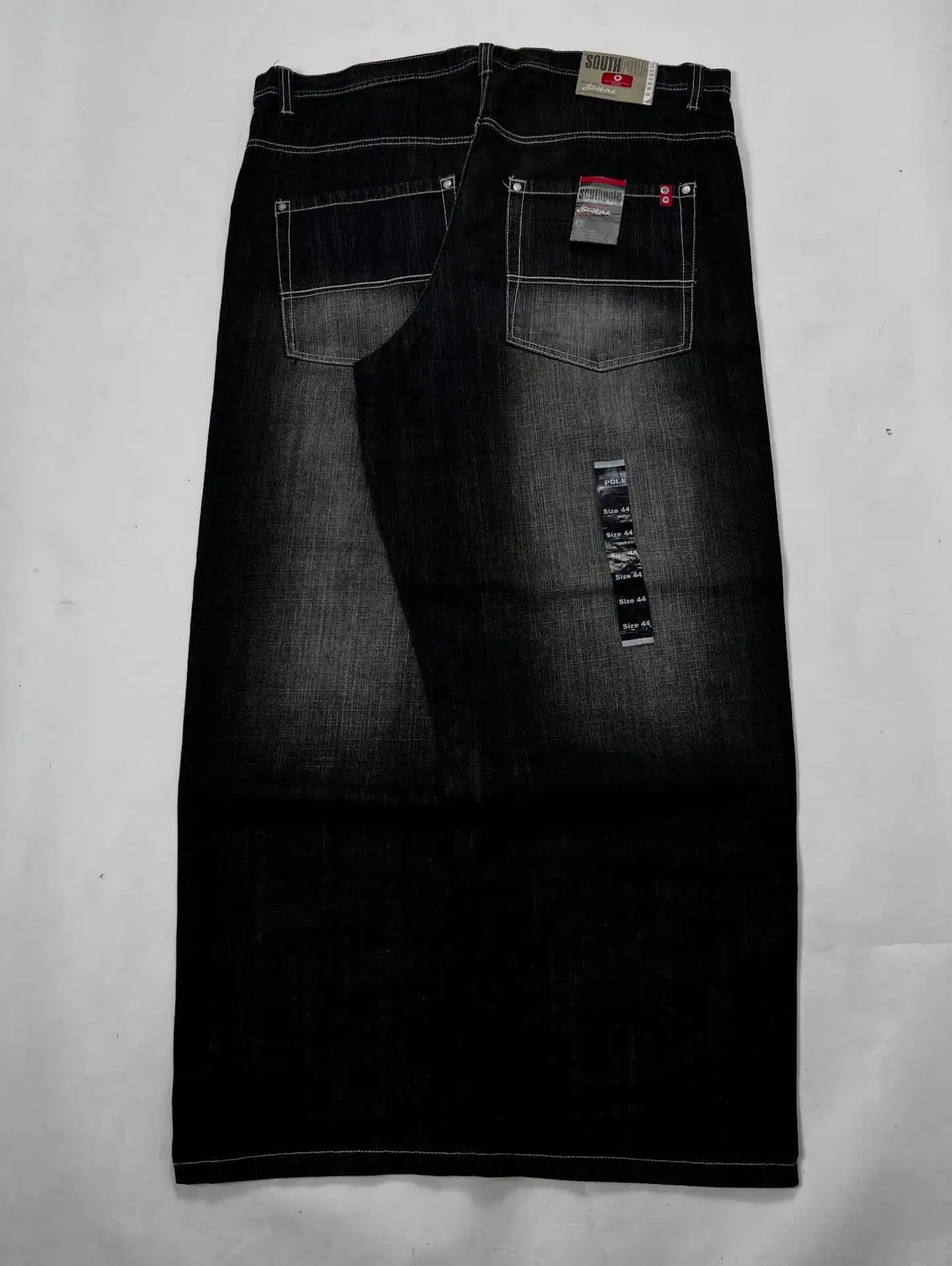 STORESDE New Retro Blue Gothic Fashion Washed Old Casual Jeans Men Y2K Streetwear Vintage Popular High Waist Baggy Wide-leg Pants