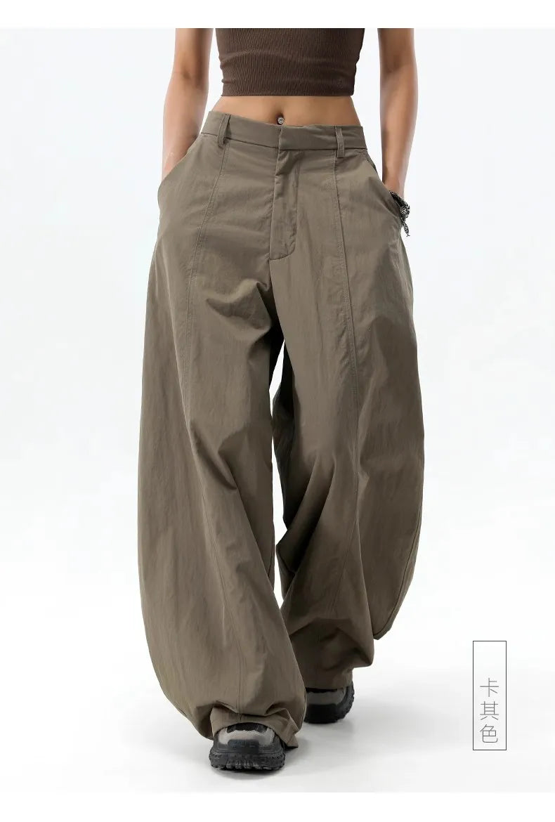 STORESDE High Waist Women Casual Pants Straight Office Ladies Korean Fashion Trousers Loose Female Pants New 2025