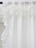 STORESDE White Smooth Velvet Double Hat Curtains, Decoration For Living Room And Bedroom Windows, White Curtains For Weddings, Gatherings
