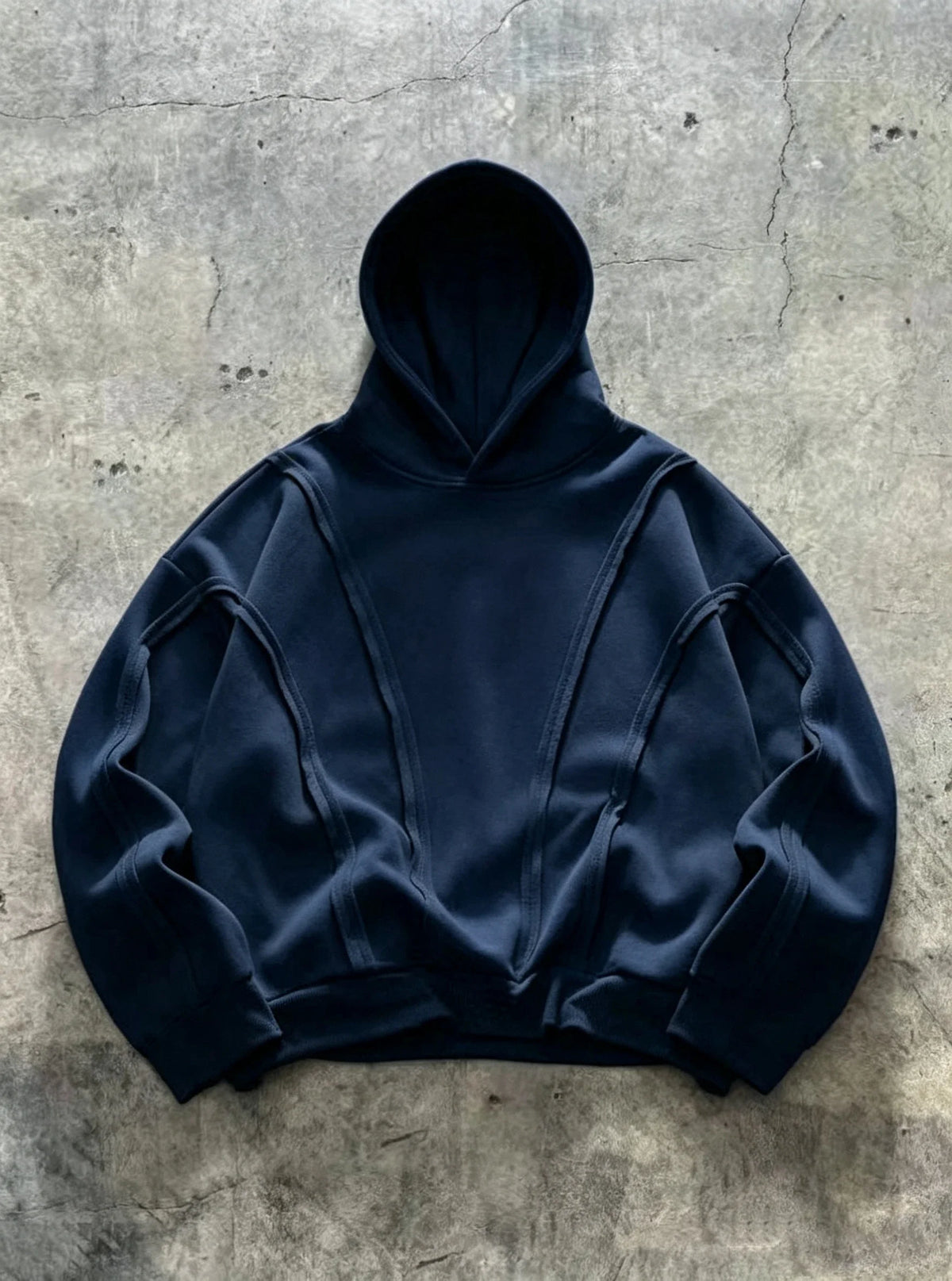 STORESDE 2026 New Style Men's Cut-Out Fashion Loose Hoodie - Long Sleeve and Fleece - Casual Outdoor Sweatshirt
