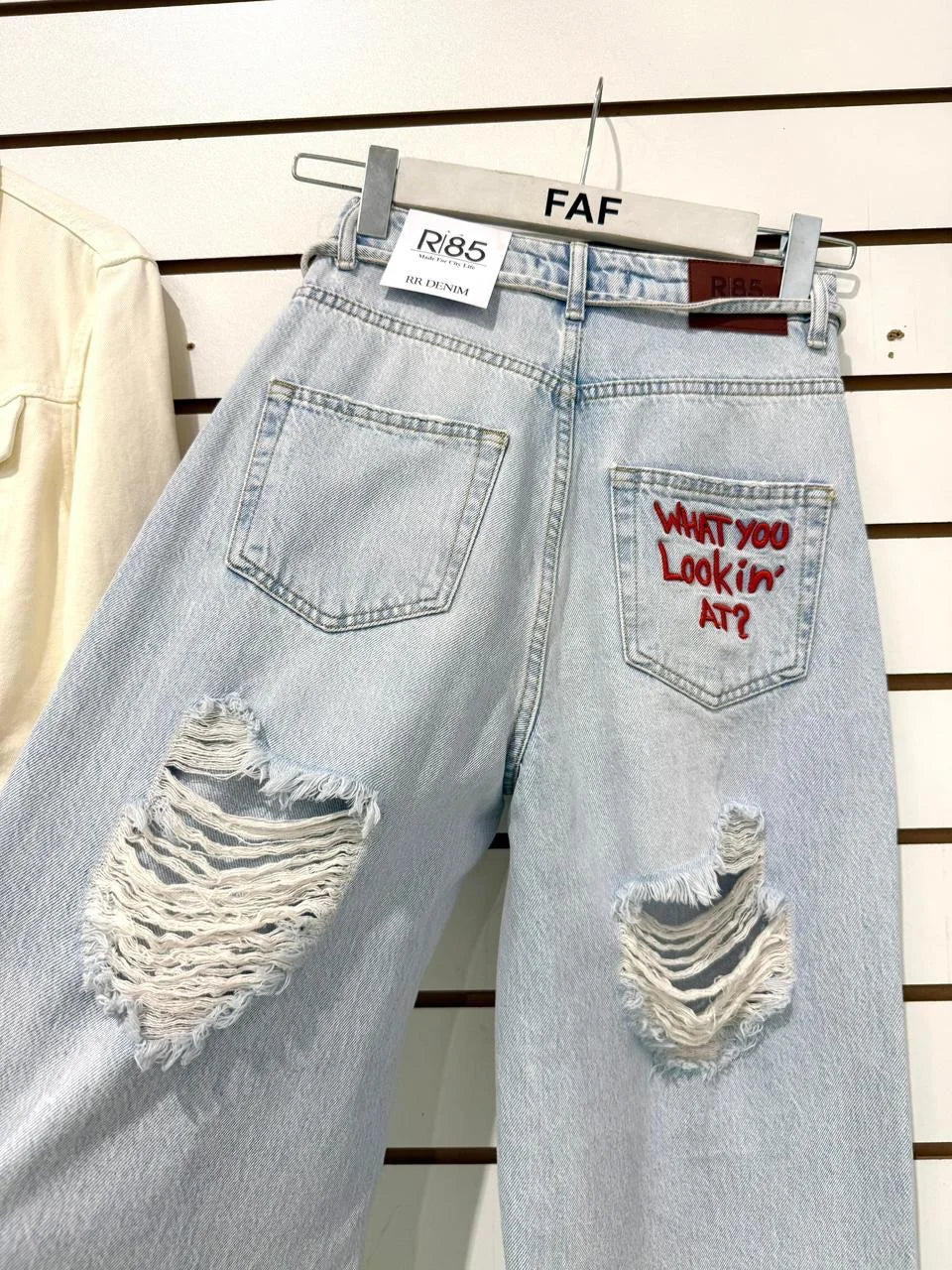 STORESDE 2026 Retro Embroidered Ripped Jeans Women High-waisted Straight Classic Hip-hop Denim Pants Comfortable Stretch Vintage Jeans