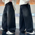 STORESDE Boys' pants Spring and Autumn New style Children's straight leg jeans Medium and large Kids' loose casual pants