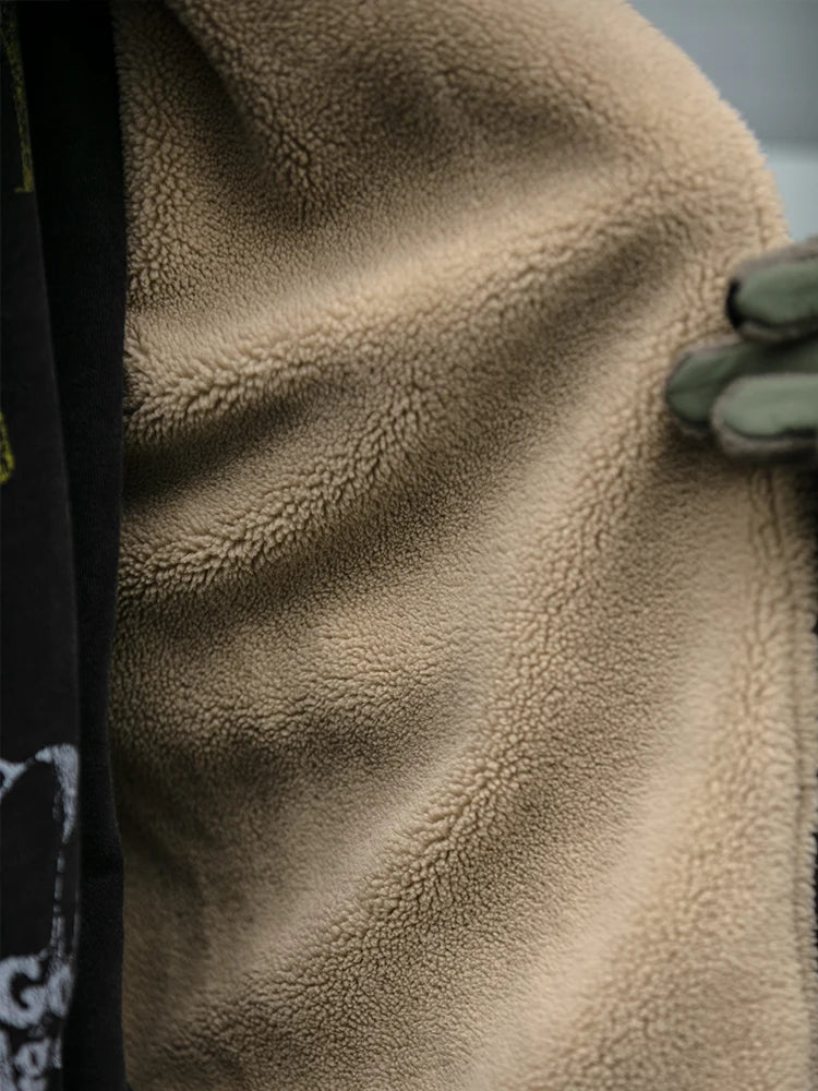 STORESDE Japanese Vintage MenPolar Wool Jacket Winter High Quality Coat Thick Korean Streetwear Loose Couple Fashionable Male Warm Jacket