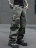 STORESDE Men's camouflage utility jeans. Multi-pocket design. Stylish and trendy. Loose fit.