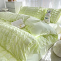 STORESDE The Simple Solid-color Puffon Quilt Cover Is Suitable for Bedroom and Apartment Bedding