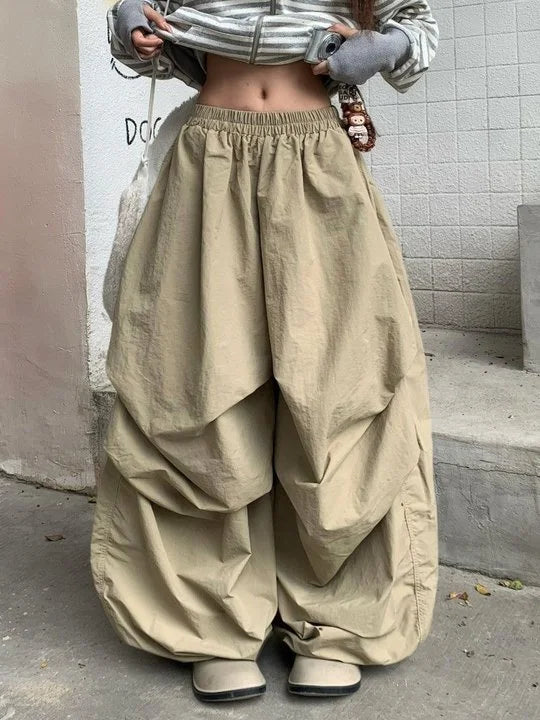STORESDE Retro American Hip Hop Punk Work Pants 2025 Japanese Y2K Harajuku Style Loose Pants Wide Leg Sports Pants Casual Trend