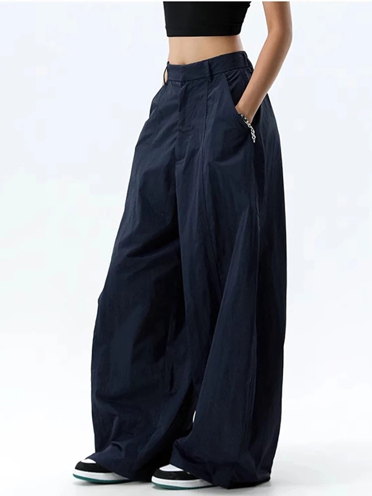 STORESDE High Waist Women Casual Pants Straight Office Ladies Korean Fashion Trousers Loose Female Pants New 2025