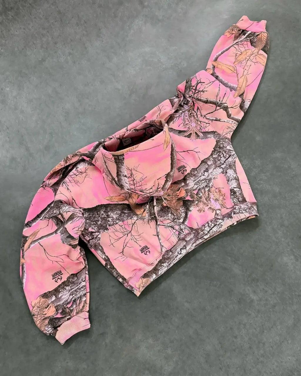 STORESDE Streetwear Pink Camo Zipper Hoodie Y2k Harajuku Retro Gothic Two Piece Set Mens and Womens New Fashion Casual Camo Sports Pants