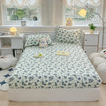 STORESDE One printed single-piece bed hat (without pillowcase) mattress cover full cover dust-proof anti-slip bed cover for all seasons