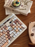 STORESDE 142 Keys Customized Gift Cute Cat keycaps New MAO Keycaps Square Thermal Sublimation Mechanical Keyboard 2.25 U 2.75U for Alice