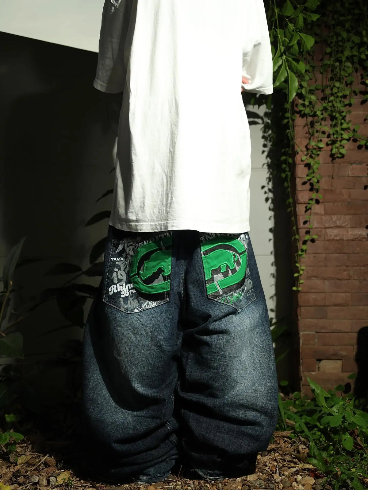 STORESDE Y2K American Jeans Mens Oversized Retro Hip-Hop Wide-Leg Pants Harajuku Trend Rock Women Straight Pants