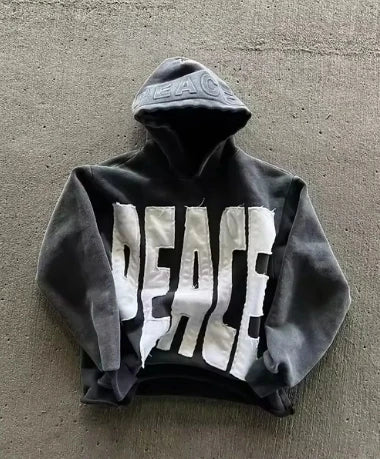 STORESDE Y2K American High Street Washing Zipper Hooded Sweater New Retro Harajuku Fashion Loose Hooded Top Clothing for Men and Women